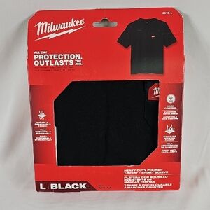 Milwaukee Black Heavy Duty Pocket T-Shirt